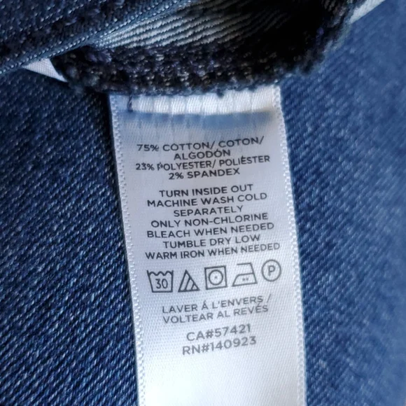 LOFT denim nautical sailor denim skirt, 29", blue - Picture 6 of 11